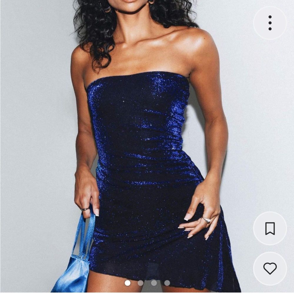 Princess Polly “Donelli” Midnight Blue Strapless Dress